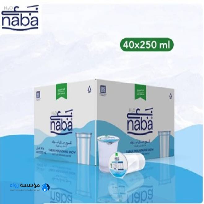 كرتون نبع كاسات 250 مل * 40